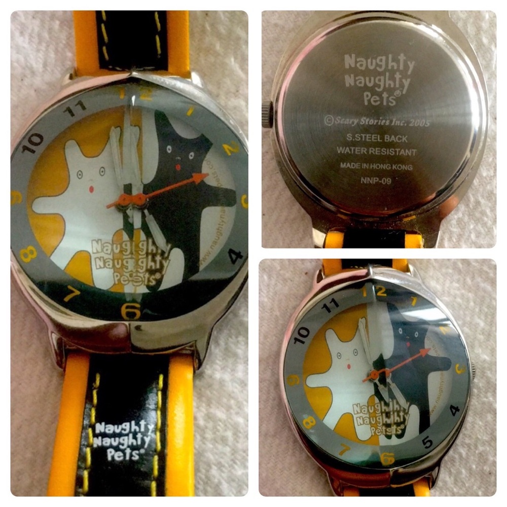 NWOT: Naughty Naughty Pets Water Resistant Watch #NNP-09 NEW